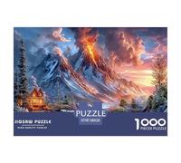 Premium Sustainable 1000 Piece Natural Landscape Classic Puzzle - Discord_volcano - Suitable for Adults & Kids Ages 12+ Birthday Gift 38x26cm/1000pcs