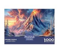 Premium Sustainable 1000 Piece Natural Landscape Classic Puzzle - Discord_volcano - Suitable for Adults & Kids Ages 12+ Birthday Gift 38x26cm/1000pcs
