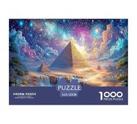 Premium Sustainable 1000 Piece World Famous Buildings Classic Puzzle - Fantasy Pyramids - Suitable for Adults & Kids Ages 12+ Birthday Gift 52x38cm/1000pcs