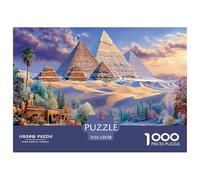 Premium Sustainable 1000 Piece World Famous Buildings Classic Puzzle - Fantasy Pyramids - Suitable for Adults & Kids Ages 12+ Birthday Gift 52x38cm/1000pcs