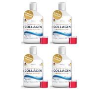 Premium Swedish Collagen, Hydolyzed 12500 mg Marine Collagen, Sugar-Free, Berry Flavour, 4 x 500 ml, Pack of 4