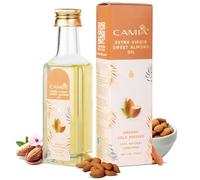 Premium Sweet Almond Oil for Hair Growth, Glowing Skin & Face | 100% Natural & Odorless Vitamin-E Enriched Cold-pressed Oil For Soft, Shiny & Dandruff Free Hair | 100 ML Glass Bottle