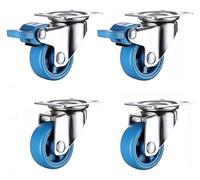 "Premium Swivel Caster Wheels - 4 Silent Locking Wheels for Cart Shoe Storage Bins Toy Containers and Cabinets - Easy Mobility & Heavy-Duty Design"