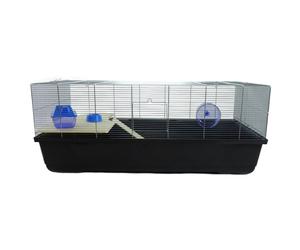 Premium Syrian Dwarf Roborovski Russian Hamster Cage with Accessories Ritz Black