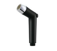 Premium T Abs Plastic Bidet Spray Gun Versatile Bathroom Faucet with Dual Function Switch Compact Shower Head for Easy Use Sleek Silver Finish,Knob Black