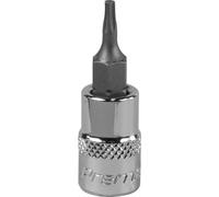 Premium T8 Trx Star Socket Bit - 1/4 Inch Drive With Knurled Grip And S2 Steel Head