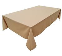 Premium Tablecloth 100% Cotton Concept Collection Choice of Colours and Sizes (Tablecloth 80 x 80 cm, Camel)