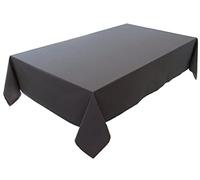 Premium Tablecloth 100% Cotton Concept Collection, Choice of Colours and Sizes (Tablecloth - Oval 150 x 260 cm, Basalt Grey)