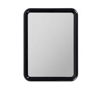 Premium Tabletop Makeup Mirror Vanity Handheld Desk Square Cosmetic Beauty Clear Glass Lightweight Portable Ideal for Dressing Table Minimalist Skincare and Travel Use Black13x18 cm(1pk)