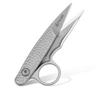 Premium Tailor Scissors, Durable Microcrystalline Steel Scissors with Tip Protection Cover Precision Embroidery Professional Tailor Sewing Embroidery Supplies