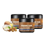 Premium Tanning Cream, Homemade Tanning Cream, Sunless Tanning With Coconut Scent Vitamin E, Natural Tanning Accelerator for Long Lasting, Suitable Homemade At Home (3Pc)