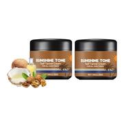 Premium Tanning Cream, Homemade Tanning Cream, Sunless Tanning With Coconut Scent Vitamin E, Natural Tanning Accelerator for Long Lasting, Suitable Homemade At Home (2Pc)