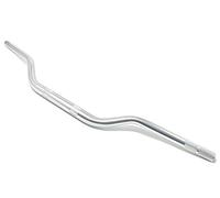 Premium Tapered 28mm Motorcycle Handlebars Fatbars in SILVER Alloy for Motocross | Trials Bike | Supermoto | Streetfighter | Strong, Stylish and Versatile