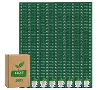 Premium Tea Envelopes - Green Tea - Compatible with Clipper By Luxe Bitez (Pack of 200)