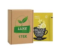 Premium Tea Envelopes - Lemon & Ginger Tea - Compatible with Clipper By Luxe Bitez (Pack of 175)