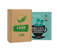Premium Tea Envelopes - Peppermint Tea - Compatible with Clipper By Luxe Bitez (Pack of 75)