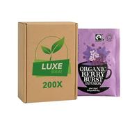 Premium Tea Envelopes - Wild Berry Tea - Compatible with Clipper By Luxe Bitez (Pack of 200)