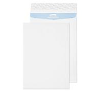 PREMIUM Tear Resistant Gusset Envelopes 16X12 Peel & Seal 406 x 305 x 50 mm Plain 125 gsm White Pack of 100