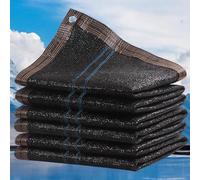 Premium Tear-Resistant Sunblock Shade Cloth - Black UV Blocking Shade Netting for Garden Patio Greenhouse Balcony - Breathable Cool Down with Grommets (6.6x18ft)