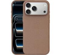 Premium Tech Woven Fabric for iPhone 18 Pro Max Case,Brown | Compatible with MagSafe,Anti-Fingerprint,Raised Edge Shockproof Skin-Friendly Magnetic with Wireless Charge Phone Case