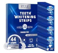 Premium Teeth Whitening Strips | 44 Pap Strips (22-Day Course), Peroxide-Free & Enamel Safe, Gentle for Sensitive Teeth, Anti-Slip Fresh Mint, Removes Coffee/Tea/Smoking Stains, Mouth Opener Included