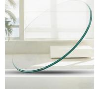 Premium Tempered Glass Table Top Beveled Edge Round Plate for Dining Coffee & Patio Tables15in 19in 27in 35in (60cm/23.6in)