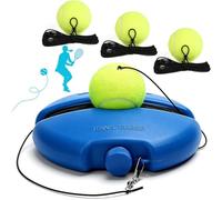 Premium Tennis Buddy, Tennis Trainer Rebound Ball Set with Base and Balls, Beginners Portable Self Practice, Tennis Ball Self Training Tool for All Ages B