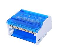 Premium Terminal Block Junction Box with 4-Level Single Phase Configuration for Electrical Engineering - Brass Conductors and Mystical/Fantasy Retardant Housing 100A Capacity - Compact