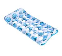 Premium Thickened PVC Floating Mat For Adults Leaf Design Inflatable Pad With High Weight Capacity Non Toxic PVC Floating Mattress