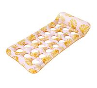 Premium Thickened PVC Floating Mat For Adults Leaf Design Inflatable Pad With High Weight Capacity Quick Inflate Pool Float