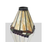 Premium Tiffany Lamp Shade, Stained Glass Grapes Design Lamp Shades, 7-Inches Dia, Dual use, Excluded Fittings by NoBeiYi