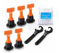 Premium Tile Leveling System Kit - 100 Reusable Tile Leveling Clips, 500 Tile Spacers 2mm & 2 Wrenches - Anti-Lippage Tiling Kit for Perfect Ceramic Floor & Wall Tile Alignment