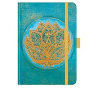 Premium Timer Big "Lotus" 2026: Hochwertiger Buchkalender. Terminplaner mit Wochenkalendarium, Gummiband und Stifthalter. 12 x 17 cm