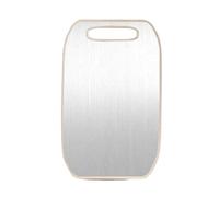 Premium Titanium Cutting Board 304 Stainless Steel Kitchen Board for Meat Vegetables Fruits Fish Cheese - Easy to Clean Non-Slip Design (Yellow Mum)