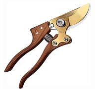 Premium Titanium Garden Secateurs,Pruning Scissors Made of Japanese SK5 Steel Blades, Garden Secateurs for Heavy Duty, Garden Snips and Flower Plants Clippers,Hand Pruners (Wood Grain)