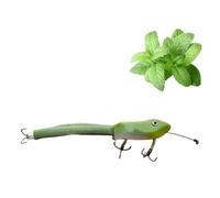 Premium Topwater Frog Imitation with Realistic Action, Weedless Frog Lure with Hooks, Softbait Fishing Lure for Pike, Freshwater and Saltwater Fishing Tackle, Catch Big Bass Every Time(1pc)