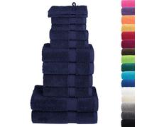 Premium Towel Set 12 Piece Shower Towel Bath Towel 600 gsm 100% Cotton vidaXL