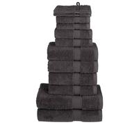 Premium Towel Set 12 Piece Shower Towel Bath Towel 600 gsm 100% Cotton vidaXL