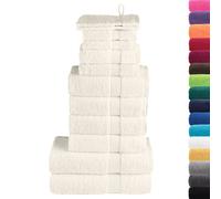 Premium Towel Set 12 Piece Shower Towel Bath Towel 600 gsm 100% Cotton vidaXL