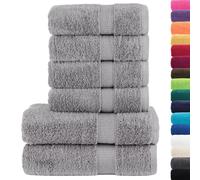 Premium Towel Set 6 Piece Absorbent Shower Towel Bath Towels 600 gsm vidaXL
