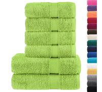 Premium Towel Set 6 Piece Absorbent Shower Towel Bath Towels 600 gsm vidaXL
