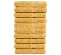 Premium Towels "SOLUND" 10 pcs Gold 100x200 cm 600 gsm