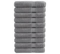 Premium Towels "SOLUND" 10 pcs Grey 100x200 cm 600 gsm