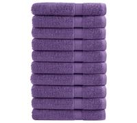 vidaXL Premium Towels SOLUND 10 pcs Purple 100x200 cm 600 gsm