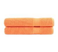 Premium Towels SOLUND 2 pcs Orange 100x200 cm 600 gsm