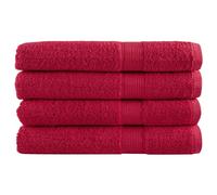 Premium Towels SOLUND 4 pcs Red 100x200 cm 600 gsm