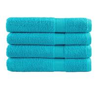 Premium Towels SOLUND 4 pcs Turquoise 100x200 cm 600 gsm