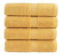 (gold, 30 x 30 cm/ 4 pcs) vidaXL Premium Sauna Towels Guest Bath Towel 10 pcs Grey 600gsm 100% Cotton