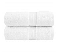 vidaXL 100% Cotton Washcloths - Face Cloth Set - Absorbent Towels - 30x30 cm - Machine Washable - OEKO-TEX Certified - 2 Pieces - White