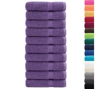 Premium Bath Towels "SOLUND" 10 pcs Purple 100x150 cm 600 gsm